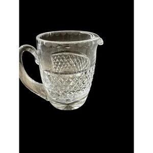 Waterford Creamer Crystal Cross Hatch & Thumbprint Colleen